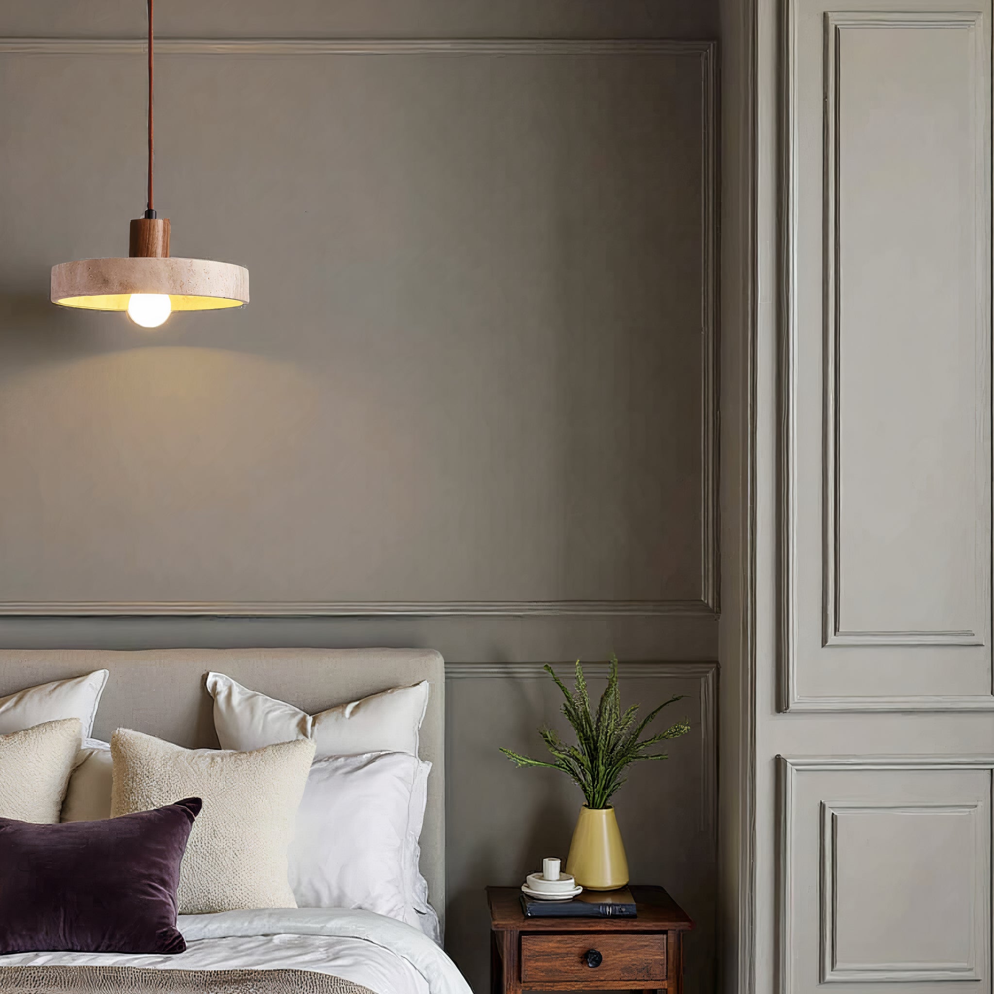 Cleroa - pendant lamp in natural stone - Unique & Adjustable