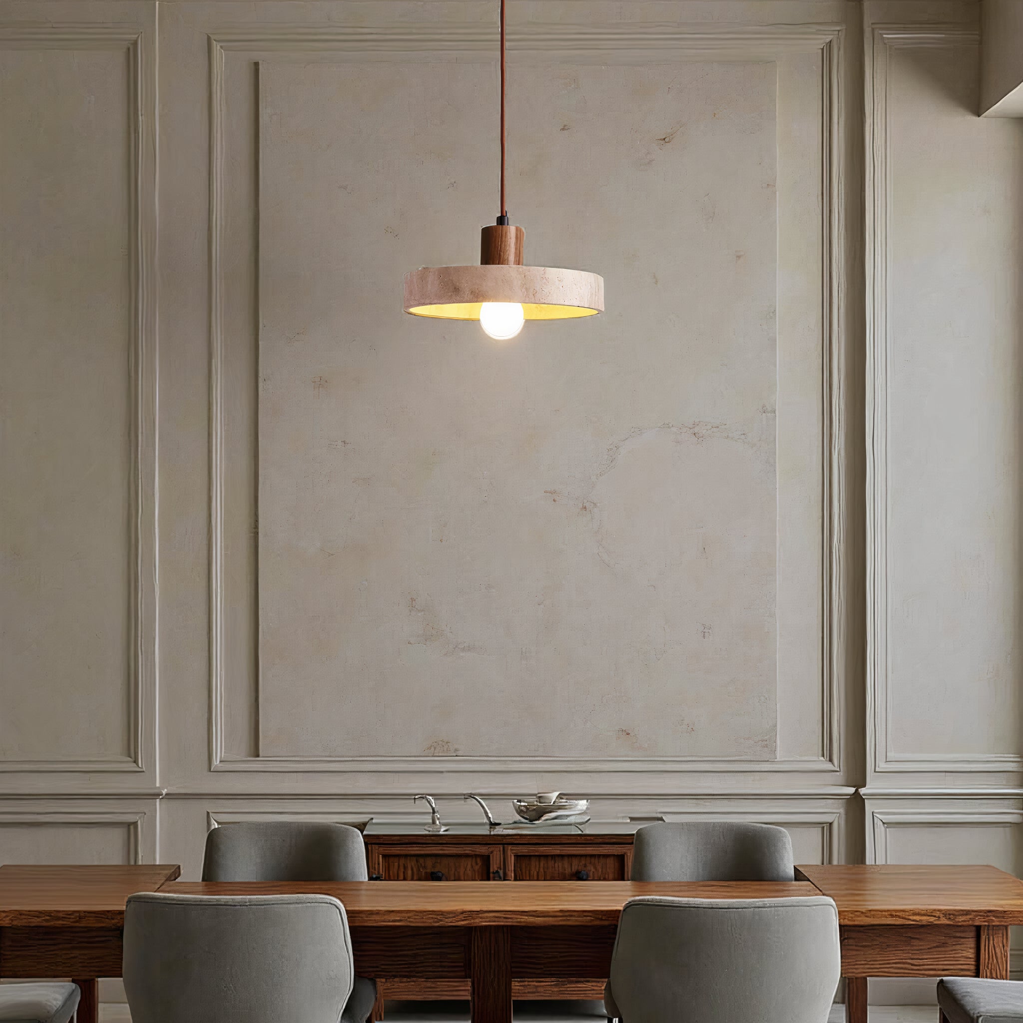 Cleroa - pendant lamp in natural stone - Unique & Adjustable