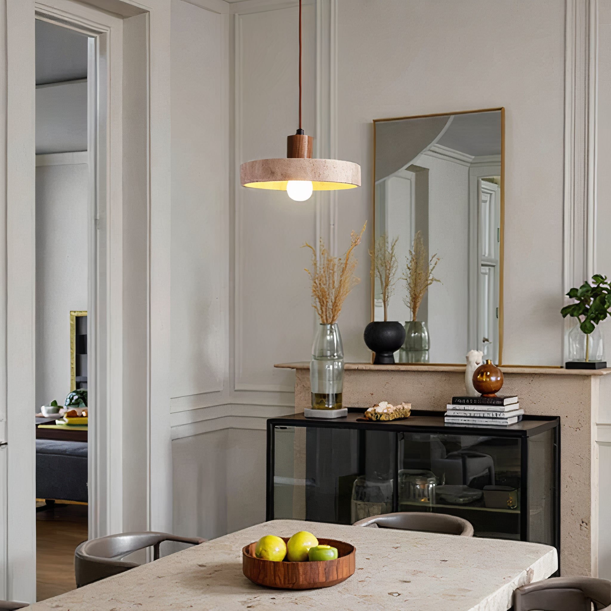 Cleroa - pendant lamp in natural stone - Unique & Adjustable