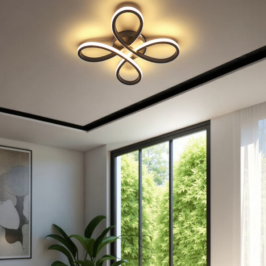 Cleroa – Ceiling lamp LED Klaver – Modern design with atmospheric dimming function