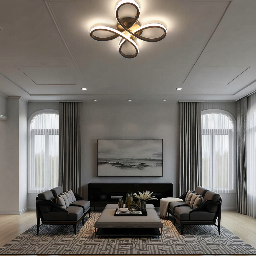 Cleroa – Ceiling lamp LED Klaver – Modern design with atmospheric dimming function