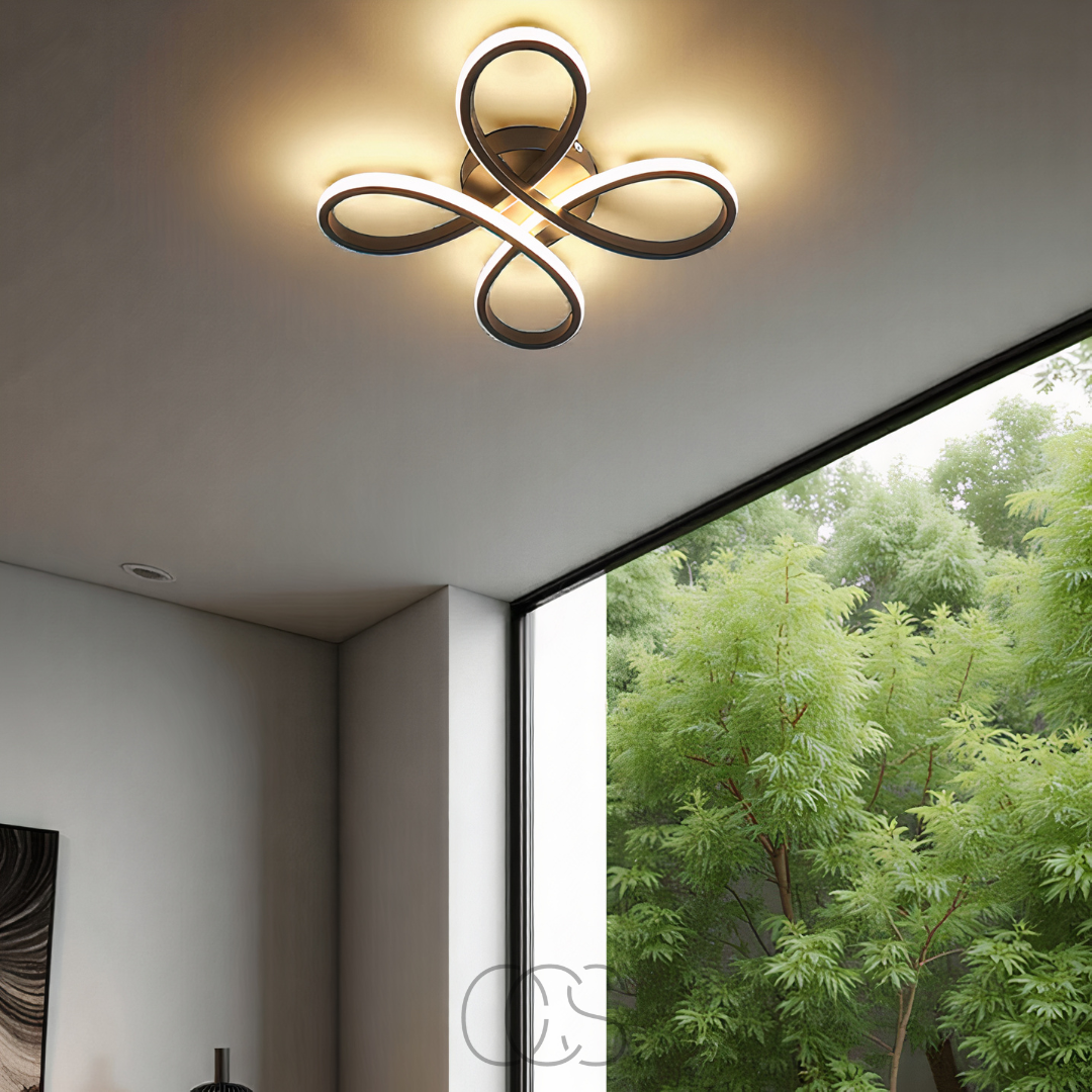 Cleroa – Ceiling lamp LED Klaver – Modern design with atmospheric dimming function