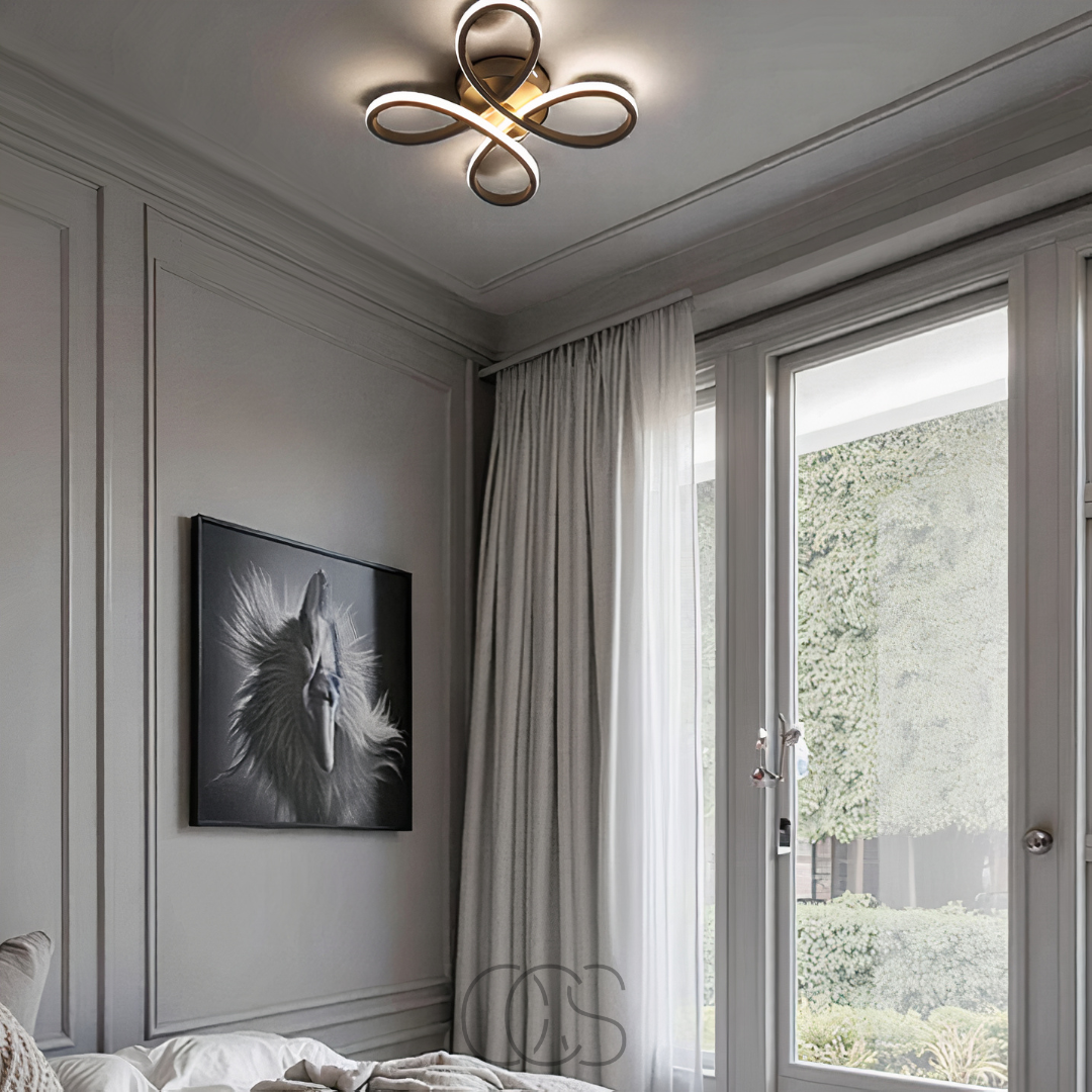 Cleroa – Ceiling lamp LED Klaver – Modern design with atmospheric dimming function