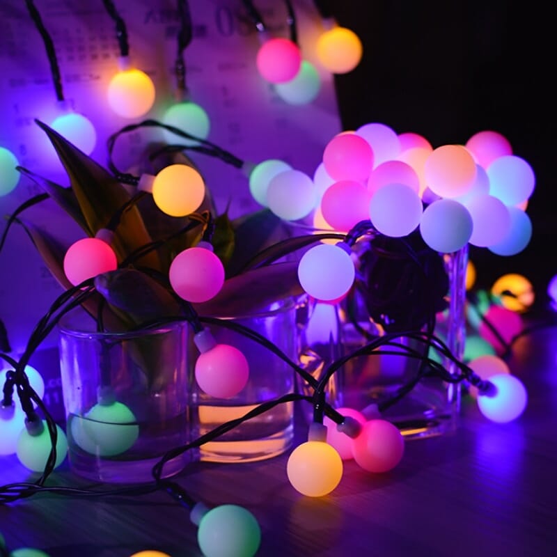 Round Solar LED Fairy Lights