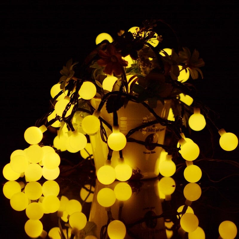 Round Solar LED Fairy Lights