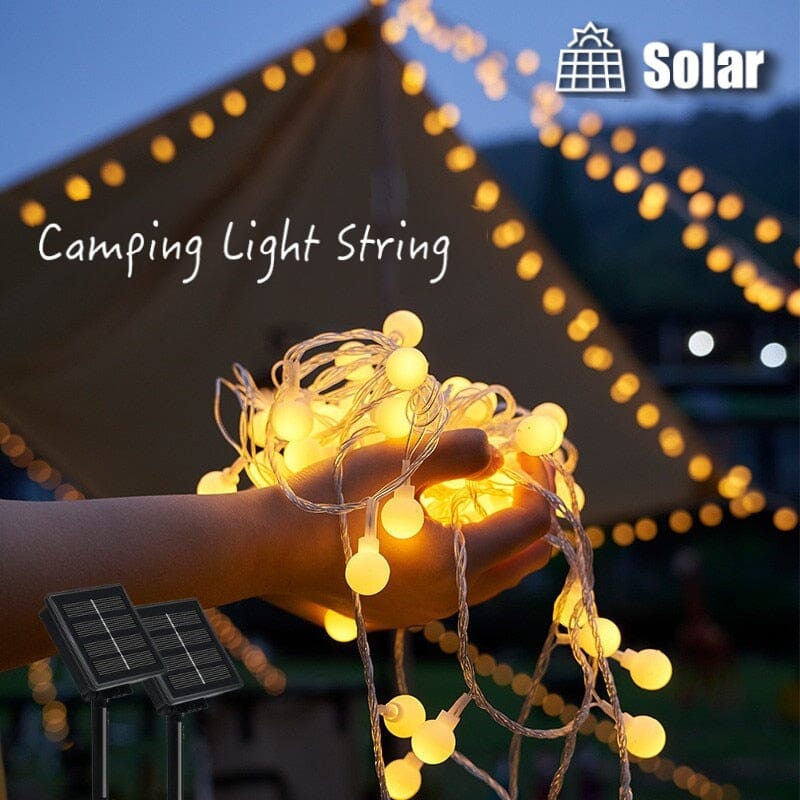 Round Solar LED Fairy Lights