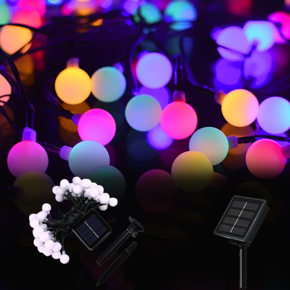 Round Solar LED Fairy Lights