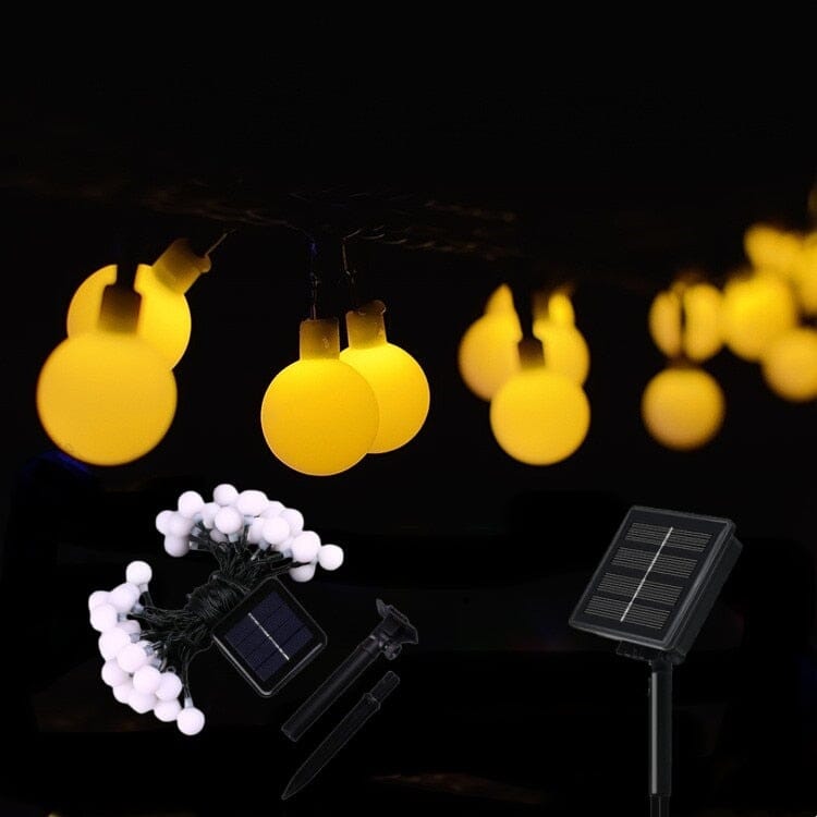 Round Solar LED Fairy Lights