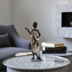 Cleroa - African Musicians Statue Set - Decorative Sculptures