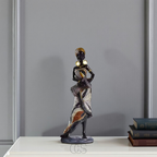 Cleroa - African Musicians Statue Set - Decorative Sculptures