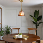 Cleroa - Amber Glass Pendant Lamp – Warm Light & Stylish Design