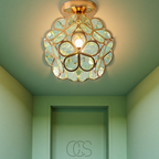 Cleroa - Design flower ceiling lamp - Iron & Glass
