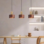 Cleroa - Design pendant lamp with gold accent