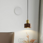Cleroa - Design pendant lamp with gold accent