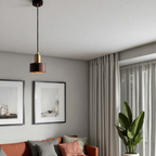 Cleroa - Design pendant lamp with gold accent