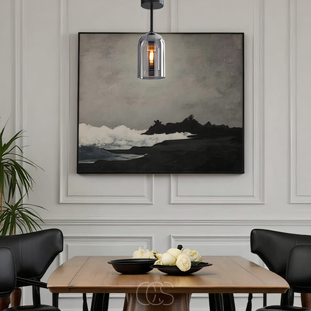 Cleroa - Lasinen Vintage LED kattovalaisin