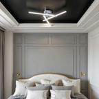 Cleroa - Lampada da soffitto LED triangolare - Lampada dal design nichel satinato