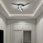 Cleroa - Lampada da soffitto LED triangolare - Lampada dal design nichel satinato