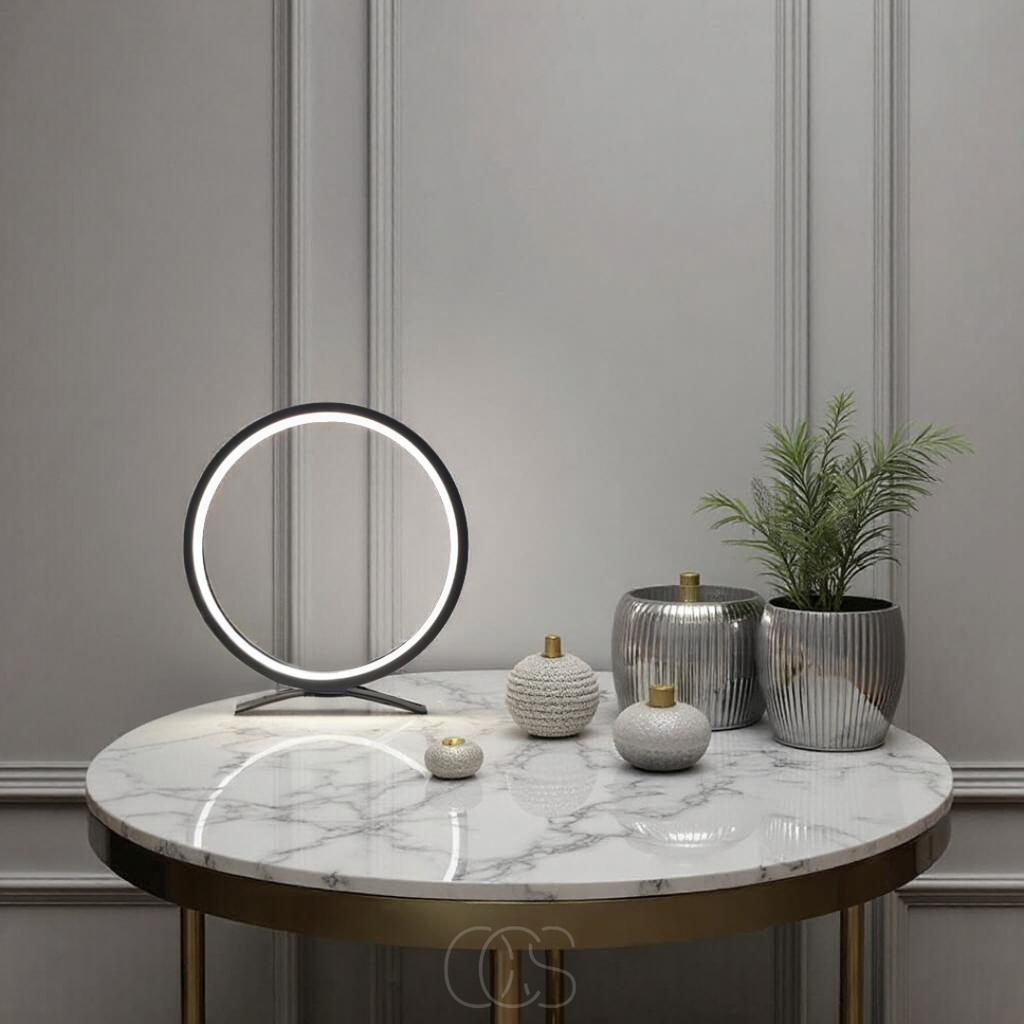 Cleroa - LED-ring bordlampe - moderne minimalistisk design