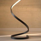 Cleroa - Lampada da terra a spirale LED dimmerabile