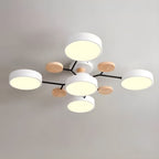 Cleroa - Lámpara de techo LED metálica Macaron - Regulable 3 colores