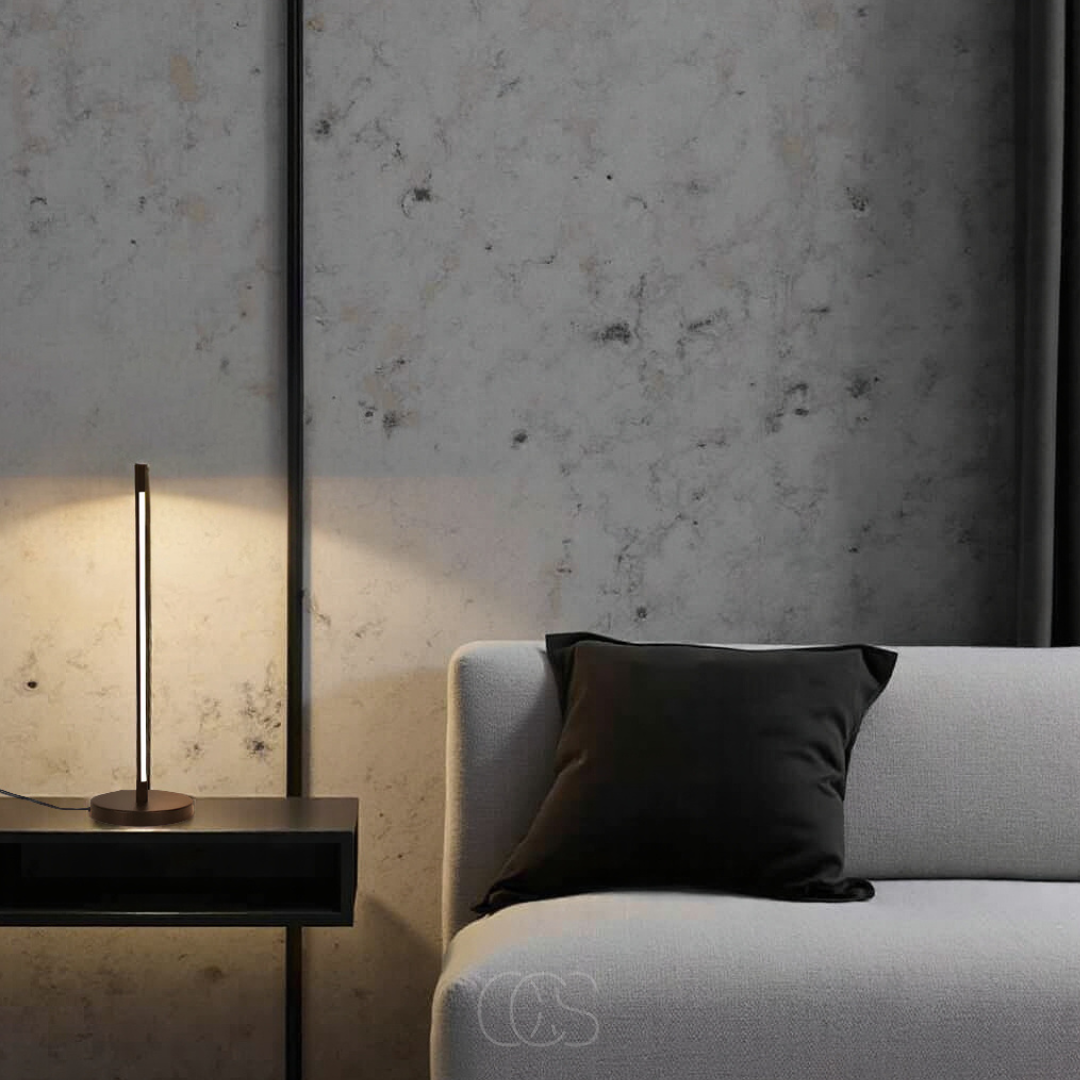 Cleroa - Minimalistinen LED-pöytälamppu - Moderni matta musta alumiini