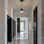 Cleroa - Nordic Pendant Lamp with Spherical Glass - Black Design