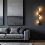 Cleroa - Slim LED wall lamp - Black aluminum