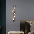 Cleroa - Slim LED wall lamp - Black aluminum