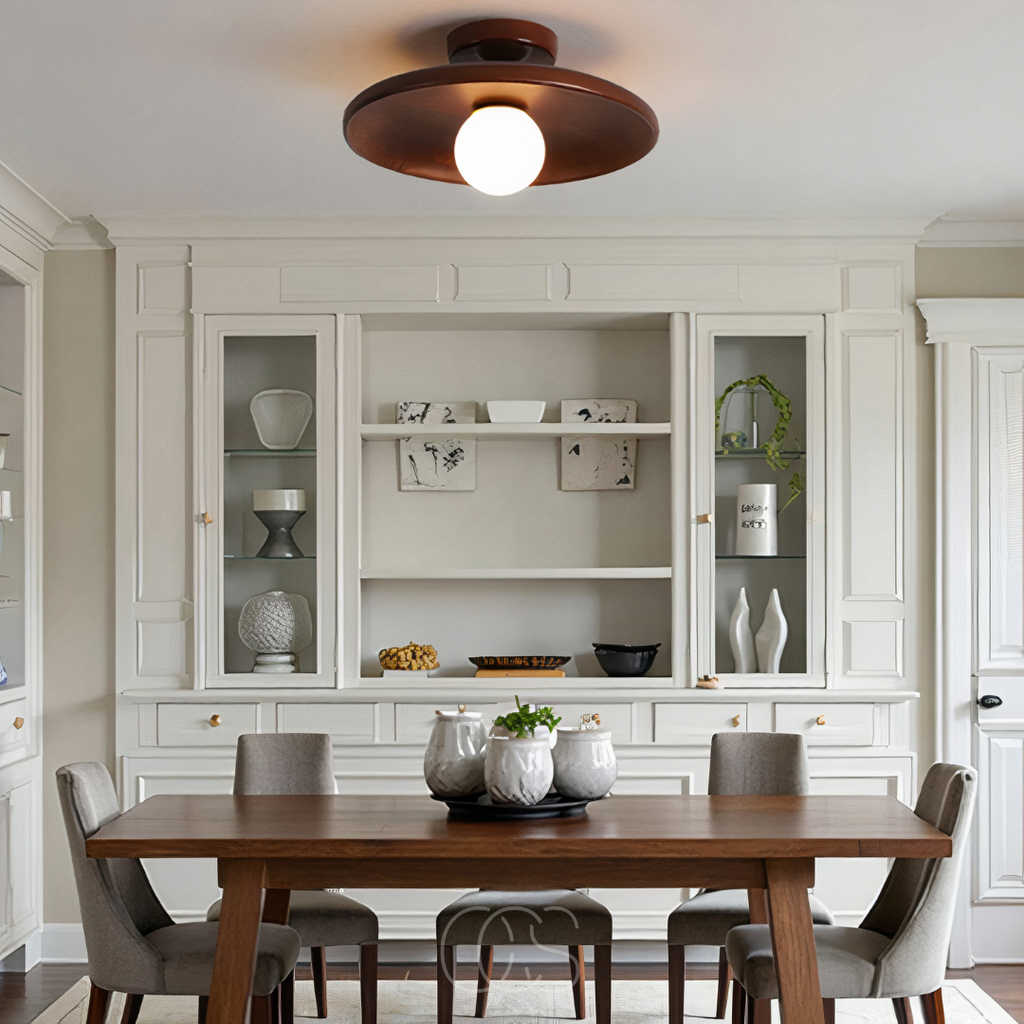 Cleroa - Walnut Ceiling Lamp - Luxury Ceiling Lamp Wood