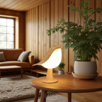 Cleroa - Wooden Bird Lamp - Wireless Table Lamp with Warm Light