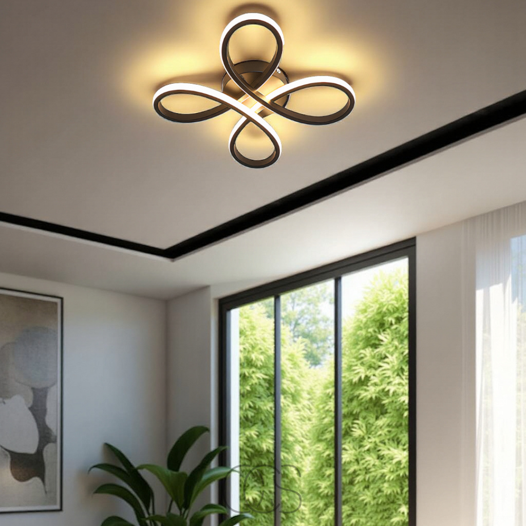 Cleroa – Ceiling lamp LED Klaver – Modern design with atmospheric dimming function