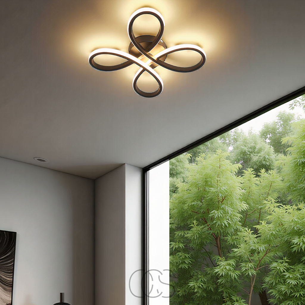 Cleroa – Ceiling lamp LED Klaver – Modern design with atmospheric dimming function